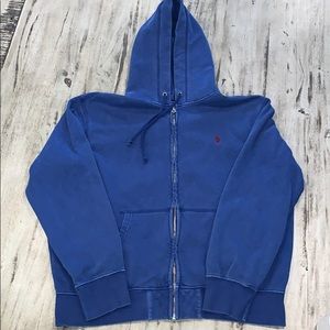 Men’s Polo Garment-Dyed Full Zip Hooded Jacket